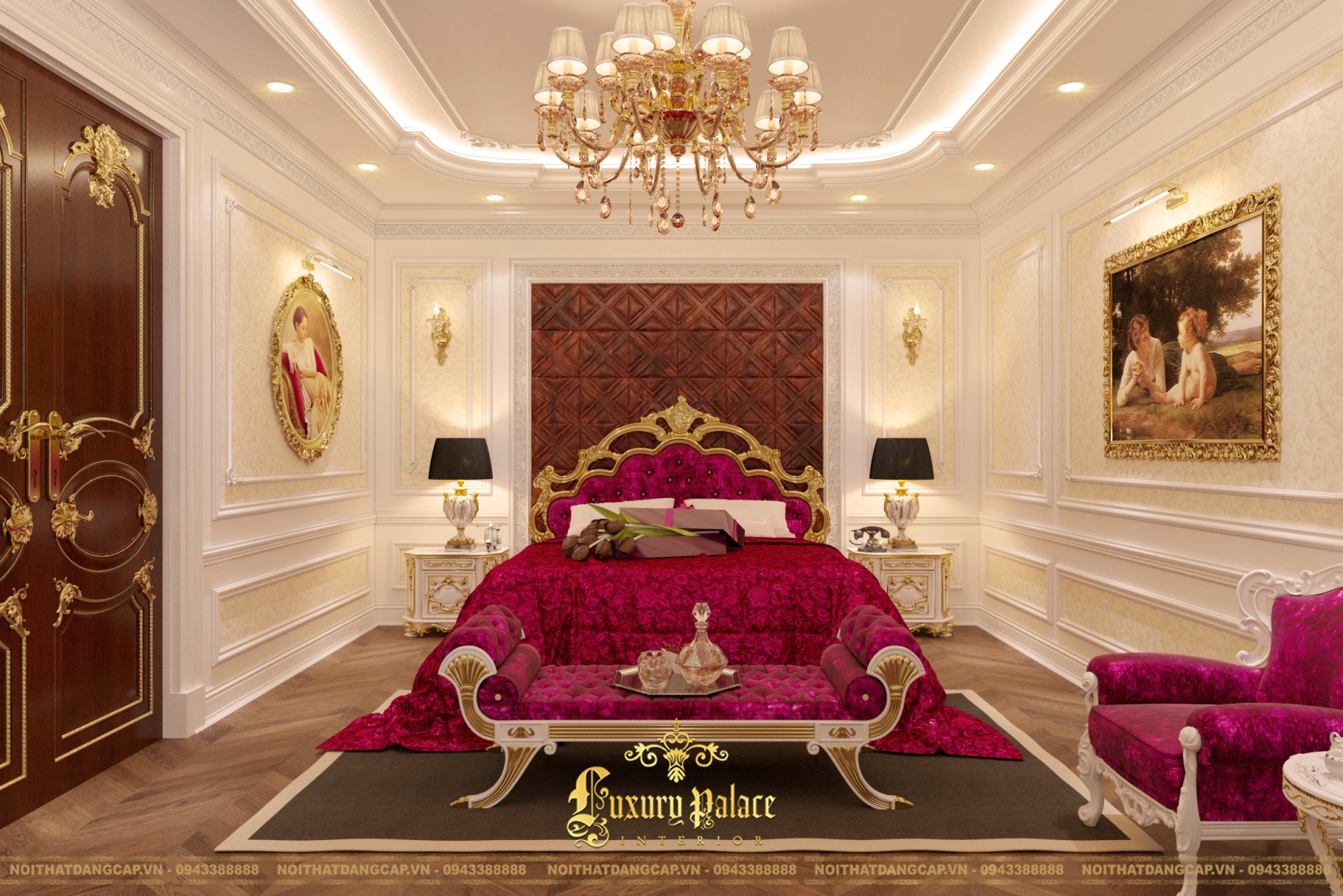 Mẫu thiết kế phòng ngủ phong cách tân cổ điển châu Âu 11